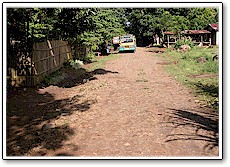 Tokaido Road, vicinity Napilas, facing north-west, with railway bed at left