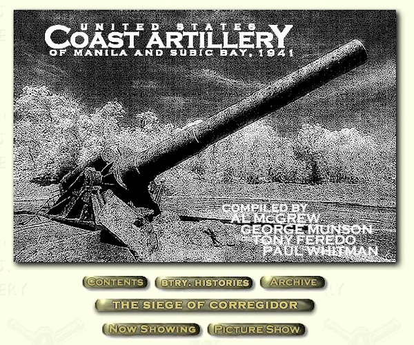 COAST ARTILLERY OF MANILA, SUBIC BAYS